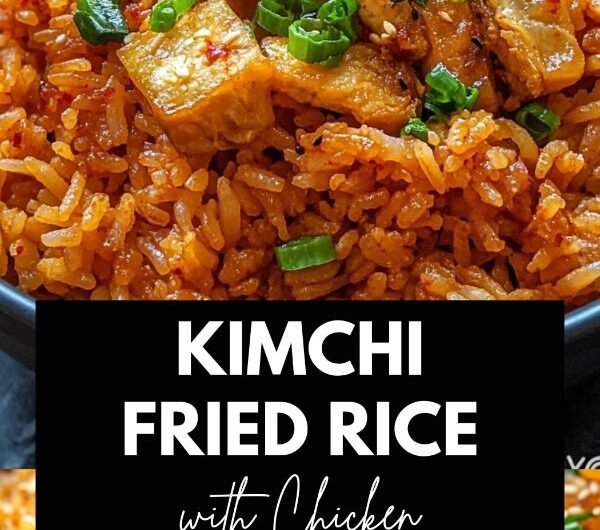 Kimchi Fried Rice with Chicken