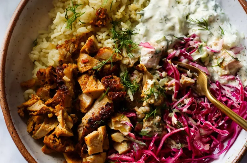 Trader Joe’s Chicken Shawarma with Lemon Rice