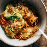 Spaghetti with Crispy Zucchini