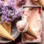 No Churn Creamy Strawberry Ice Cream