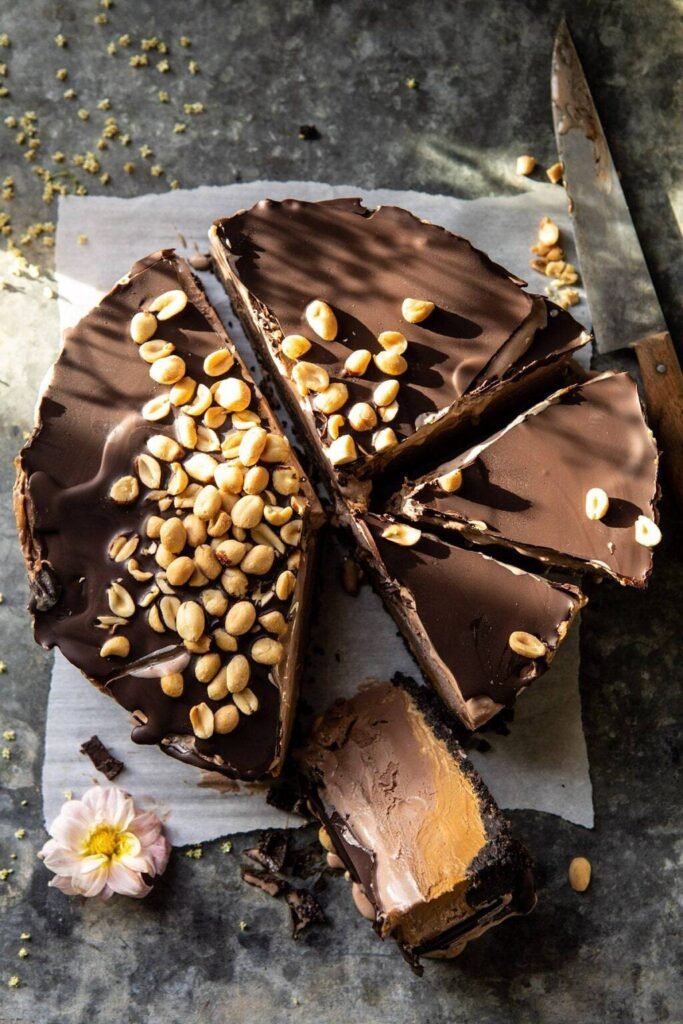 Nonnie’s 6 Ingredient Chocolate Peanut Butter Ice Cream Cake