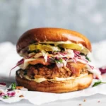 Summertime Fried Chicken Sandwiches with Tangy Slaw