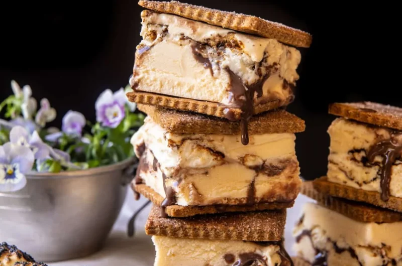 Toasted S’mores Ice Cream Sandwiches