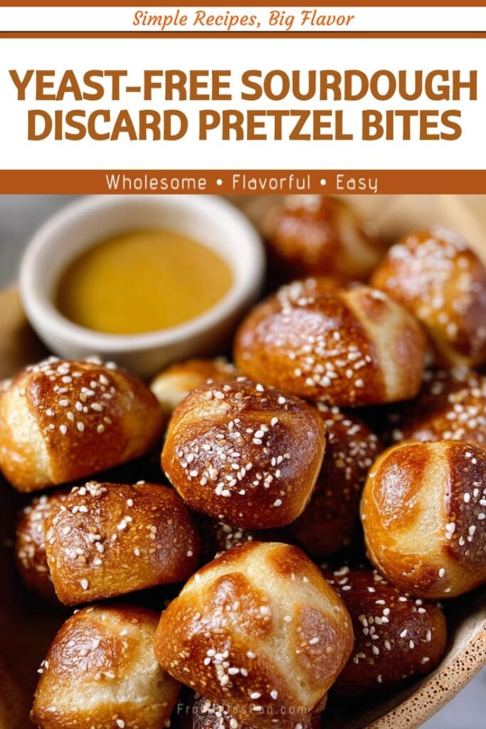 Yeast-free Sourdough Discard Pretzel Bites