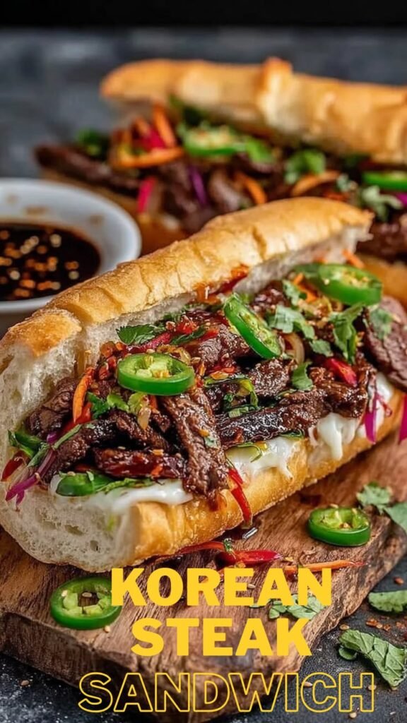 🔥🥩KOREAN STEAK SANDWICH🥩🔥 (SWEET, SPICY & BETTER THAN TAKEOUT!)