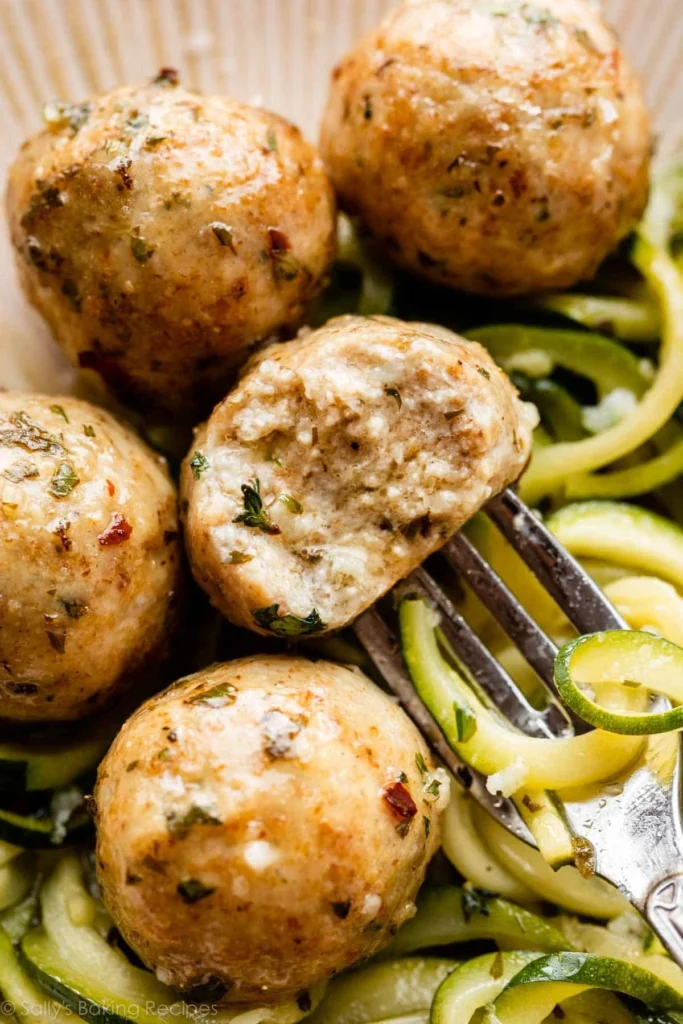 Baked Chicken Meatballs