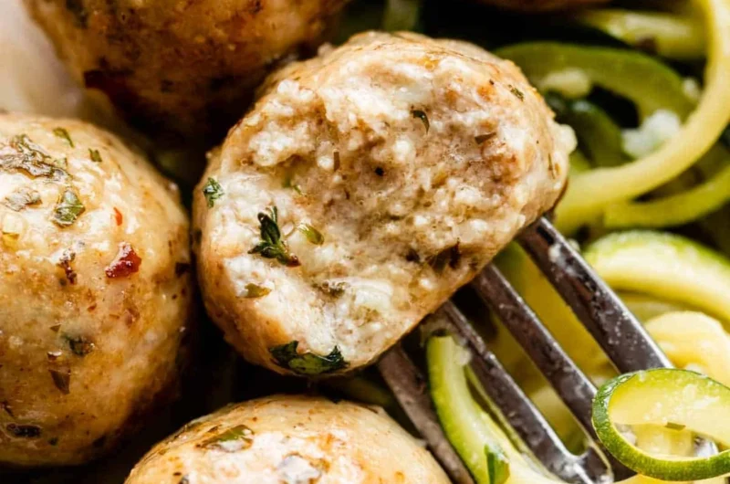 Baked Chicken Meatballs