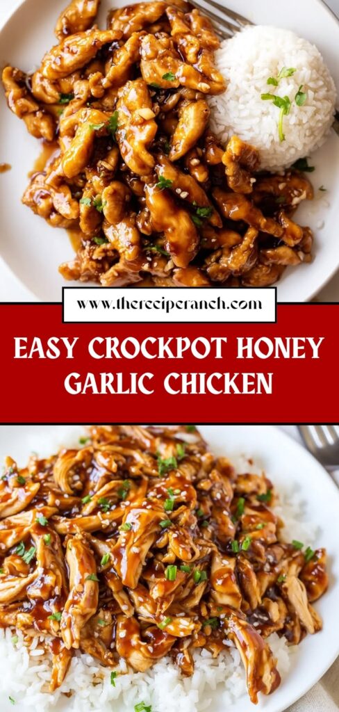 Crockpot Honey Garlic Chicken | Easy Recipe