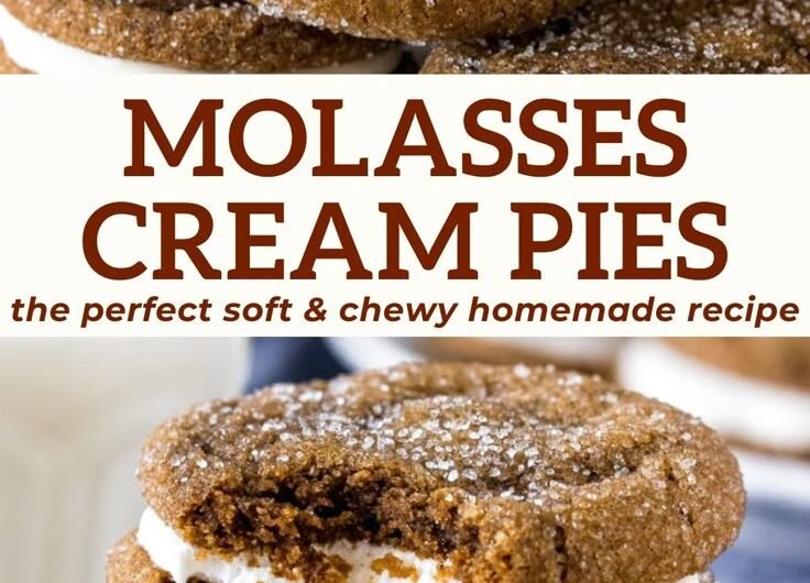 Molasses Cream Pie Cookies