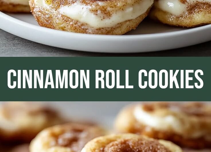 Soft Batch Cinnamon Roll Cheesecake Cookies