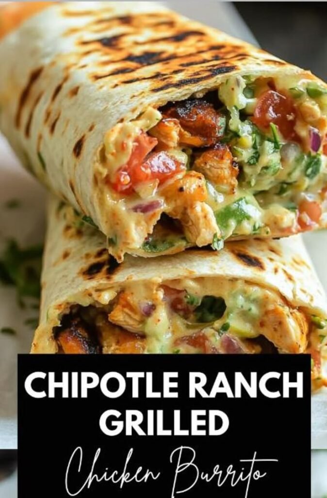 Chipotle Ranch Grilled Chicken Burrito Recipe