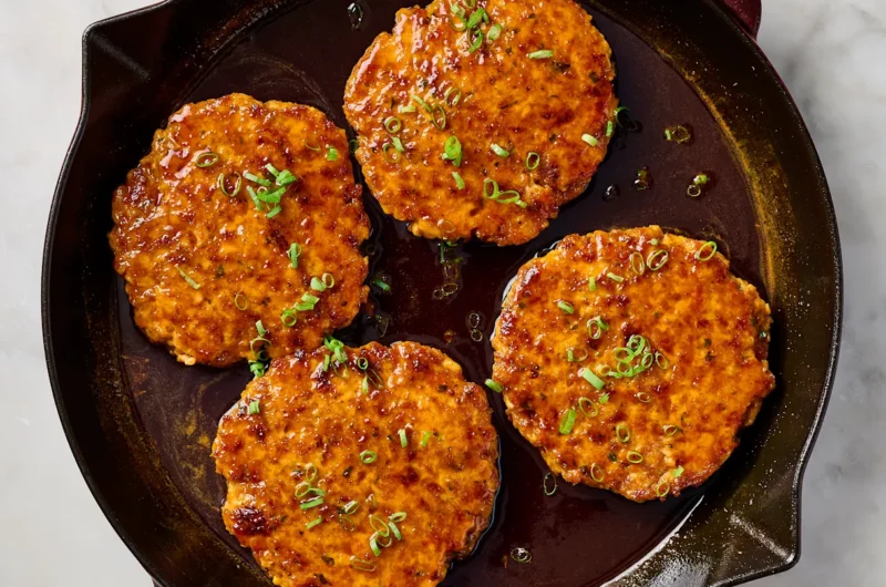 Harissa Orange Salmon Patties