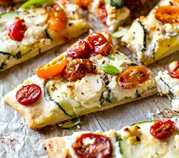Zucchini & Herbed Ricotta Flatbread
